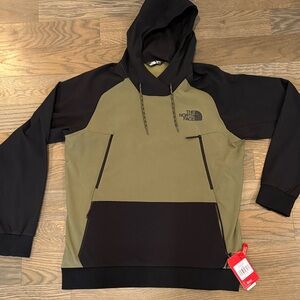 The North Face Olive and Black M TEKNO Hoodie (Men's Large)
